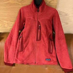 Patagonia R2 zip up fleece Womens xs. Burnt Orange w/ Polartec. EUC.